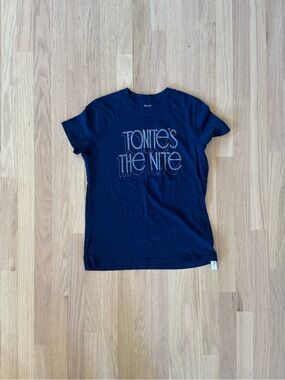 Madewell Navy Graphic Tee - "Tonite's the Nite"